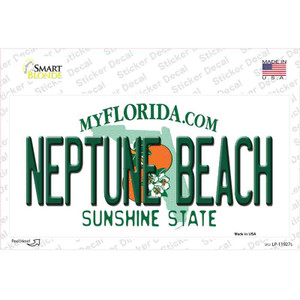 Florida Neptune Beach Wholesale Novelty Sticker Decal