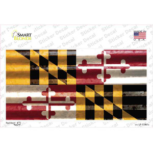 Maryland Corrugated Flag Wholesale Novelty Sticker Decal