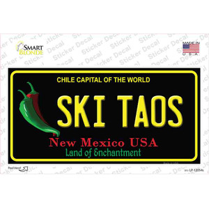 Ski Taos Black New Mexico Wholesale Novelty Sticker Decal