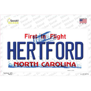 Hertford North Carolina State Wholesale Novelty Sticker Decal