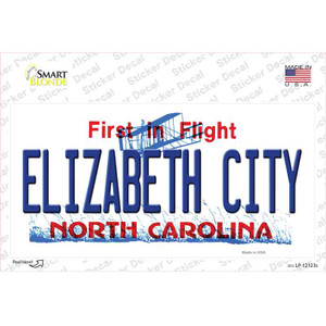 Elizabeth City North Carolina State Wholesale Novelty Sticker Decal