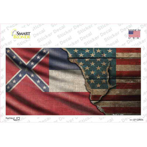Mississippi/American Flag Wholesale Novelty Sticker Decal