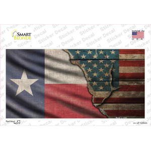 Texas/American Flag Wholesale Novelty Sticker Decal