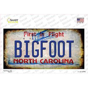 Bigfoot North Carolina Wholesale Novelty Sticker Decal