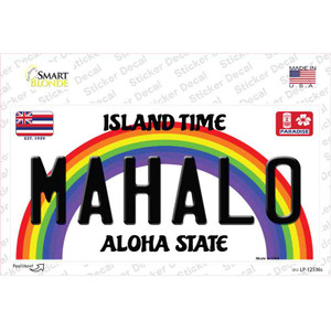 Mahalo Hawaii Wholesale Novelty Sticker Decal