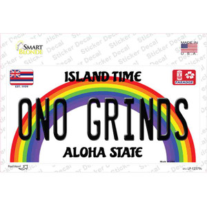 Ono Grinds Hawaii Wholesale Novelty Sticker Decal