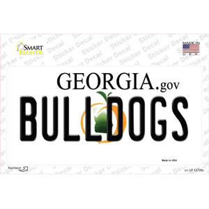 Bulldogs Georgia Peach Wholesale Novelty Sticker Decal