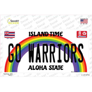 Go Warriors Hawaii Wholesale Novelty Sticker Decal