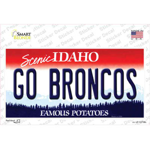 Go Broncos Idaho Wholesale Novelty Sticker Decal
