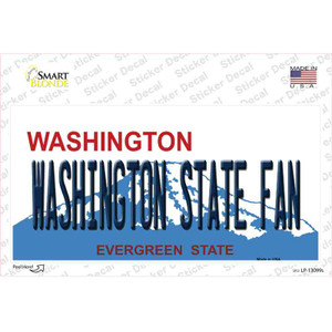 Washington State Fan Wholesale Novelty Sticker Decal