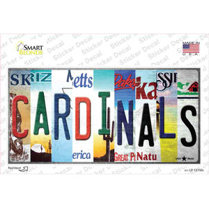 Cardinals Strip Art Wholesale Novelty Sticker Decal