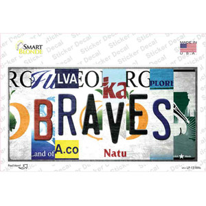 Braves Strip Art Wholesale Novelty Sticker Decal