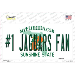 Number 1 Jaguars Fan Wholesale Novelty Sticker Decal