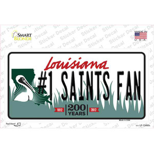 Number 1 Saints Fan Wholesale Novelty Sticker Decal