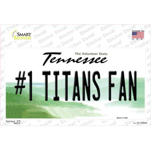 Number 1 Titans Fan Wholesale Novelty Sticker Decal