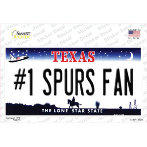 Number 1 Spurs Fan Wholesale Novelty Sticker Decal