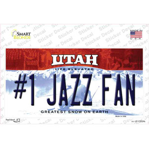 Number 1 Jazz Fan Wholesale Novelty Sticker Decal
