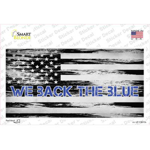 We Back The Blue Wholesale Novelty Sticker Decal