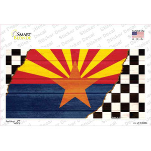 Arizona Racing Flag Wholesale Novelty Sticker Decal