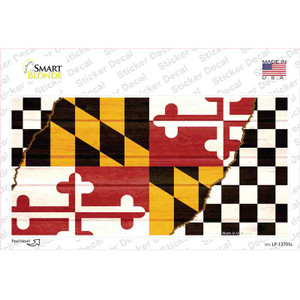 Maryland Racing Flag Wholesale Novelty Sticker Decal