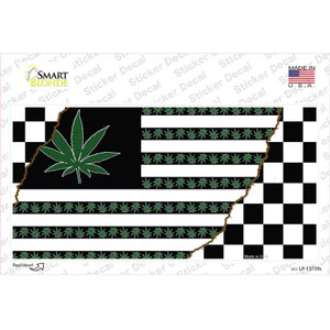 Weed American Racing Flag Wholesale Novelty Sticker Decal