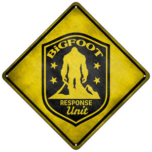 Bigfoot Response Unit Wholesale Novelty Metal Crossing Sign