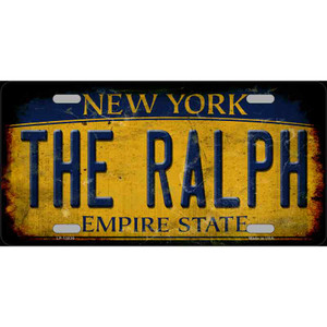 The Ralph New York Rusty Wholesale Novelty Metal License Plate Tag