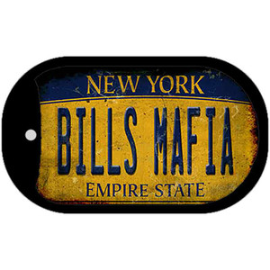 Bills Mafia New York Yellow Rusty Wholesale Novelty Metal Dog Tag Necklace