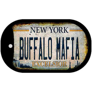 Buffalo Mafia Excelsior New York Rusty Wholesale Novelty Metal Dog Tag Necklace