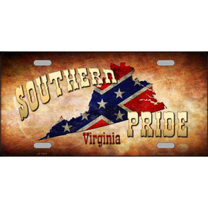 Southern Pride Virginia Novelty Wholesale Metal License Plate