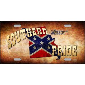 Southern Pride Missouri Novelty Wholesale Metal License Plate