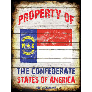 Property Of North Carolina Wholesale Metal Novelty Parking Sign