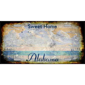 Alabama State Rusty Novelty Wholesale Metal License Plate