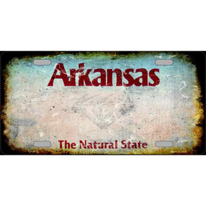 Arkansas State Rusty Novelty Wholesale Metal License Plate