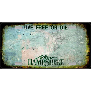 New Hampshire State Rusty Novelty Wholesale Metal License Plate