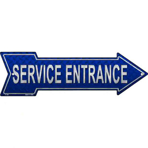 Service Entrance Wholesale Novelty Metal Arrow Sign
