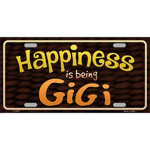 Happiness Is Being Gigi Wholesale Metal Novelty License Plate