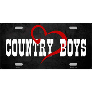 Country Boys Novelty Wholesale Metal License Plate