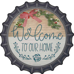 Our Home Wreath Wholesale Novelty Metal Bottle Cap Sign