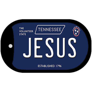 Jesus Tennessee Blue Wholesale Novelty Metal Dog Tag Necklace