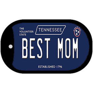 Best Mom Tennessee Blue Wholesale Novelty Metal Dog Tag Necklace