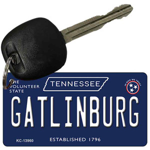 Gatlinburg Tennessee Blue Wholesale Novelty Metal Key Chain