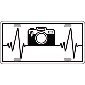 Photography Heart Beat Wholesale Novelty Metal License Plate Tag