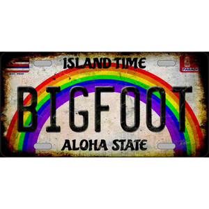 Bigfoot Hawaii Wholesale Novelty Metal License Plate Tag