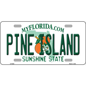 Pine Island Wholesale Metal Novelty License Plate