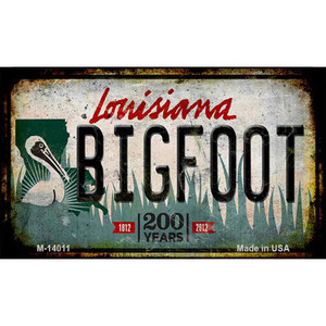 Bigfoot Louisiana Wholesale Novelty Metal Magnet