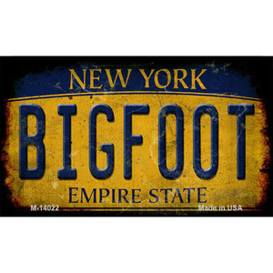 Bigfoot New York Wholesale Novelty Metal Magnet