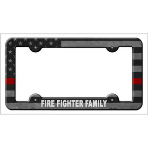 Fire Fighter Family Wholesale Novelty Metal License Plate Frame