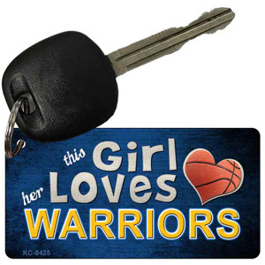 This Girl Loves Her Warriors Wholesale Novelty Key Chain