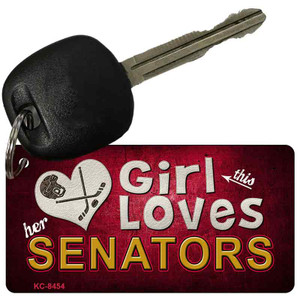 This Girl Loves Her Senators Wholesale Novelty Key Chain